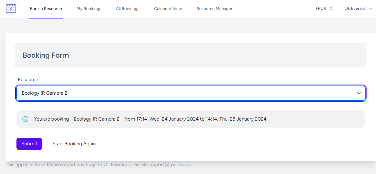 Confirm Booking