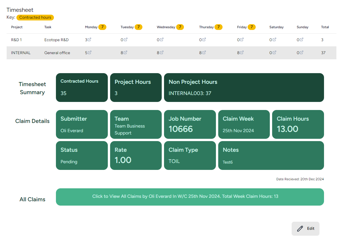 Claim Details